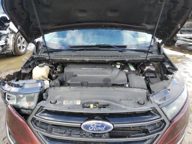 2FMTK4AP6FBB17322 - 2015 FORD EDGE SPORT MAROON photo 12