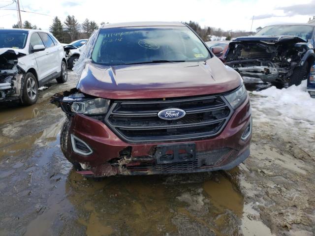 2FMTK4AP6FBB17322 - 2015 FORD EDGE SPORT MAROON photo 5