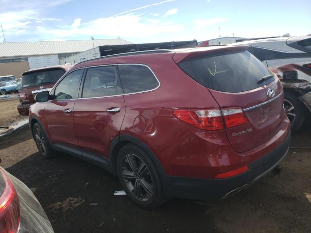 KM8SRDHF6DU019287 - 2013 HYUNDAI SANTA FE LIMITED RED photo 2