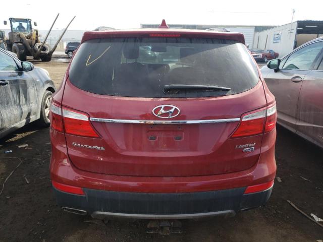 KM8SRDHF6DU019287 - 2013 HYUNDAI SANTA FE LIMITED RED photo 6