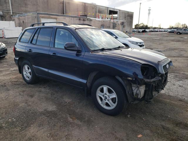 KM8SB12B84U792576 - 2004 HYUNDAI SANTA FE GL BLUE photo 4