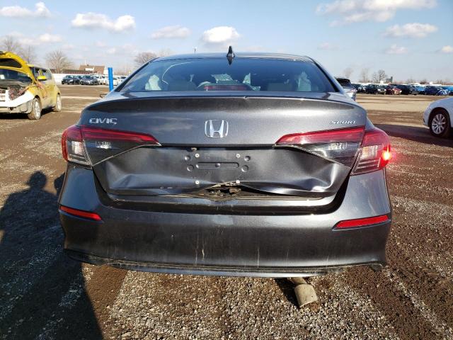 2HGFE2F55NH113960 - 2022 HONDA CIVIC SPORT 灰色 照片 6