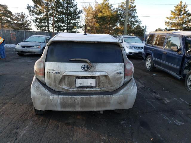 JTDKDTB3XC1011401 - 2012 TOYOTA PRIUS C SILVER photo 6