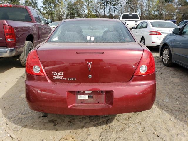 1G2ZF57B184261222 - 2008 PONTIAC G6 VALUE LEADER RED photo 6