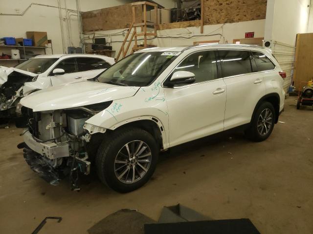 5TDJZRFH0KS575467 - 2019 TOYOTA HIGHLANDER SE WHITE photo 1