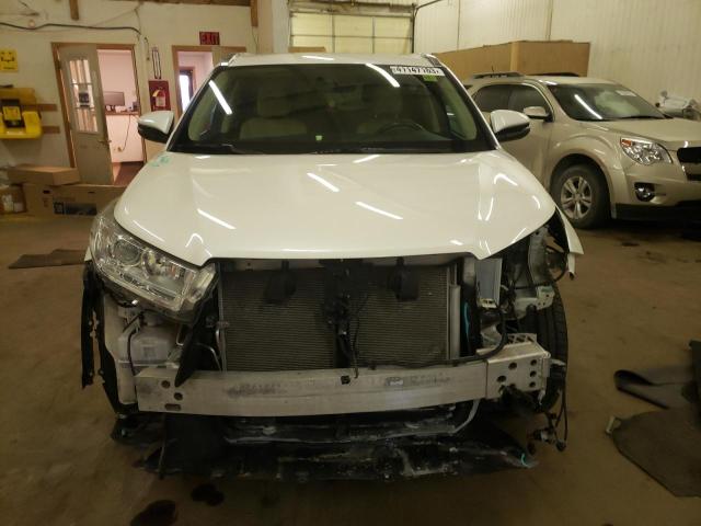 5TDJZRFH0KS575467 - 2019 TOYOTA HIGHLANDER SE WHITE photo 5