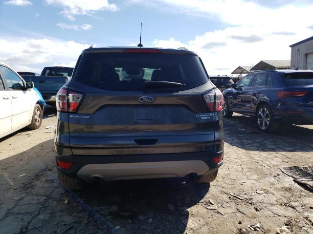 1FMCU9JD5HUC82224 - 2017 FORD ESCAPE TITANIUM GRAY photo 6