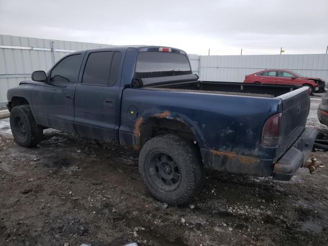 1D7HG38N04S745458 - 2004 DODGE DAKOTA QUAD SPORT BLUE photo 2