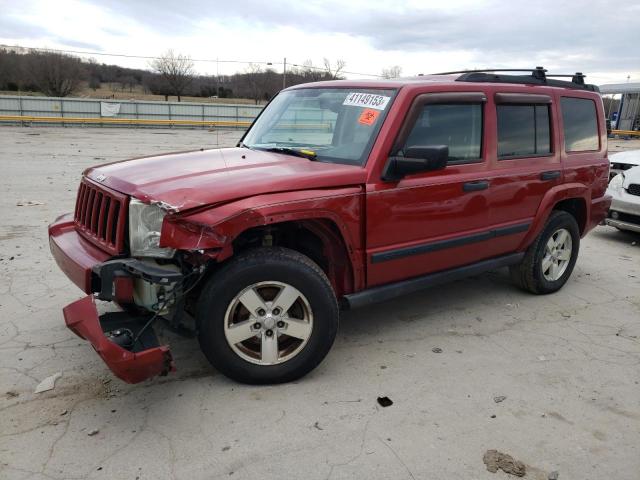 1J8HH48N76C189278 - 2006 JEEP COMMANDER RED photo 1