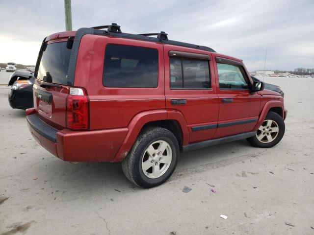 1J8HH48N76C189278 - 2006 JEEP COMMANDER RED photo 3