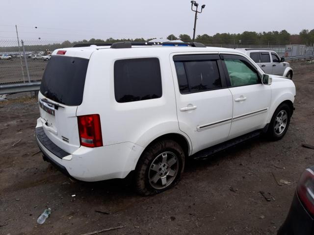 5FNYF48849B048053 - 2009 HONDA PILOT TOURING WHITE photo 3