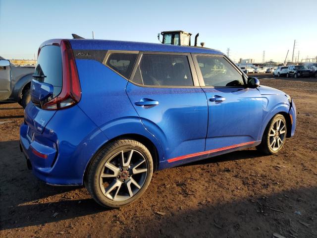 KNDJ53AF5M7747438 - 2021 KIA SOUL GT-LINE TURBO BLUE photo 3