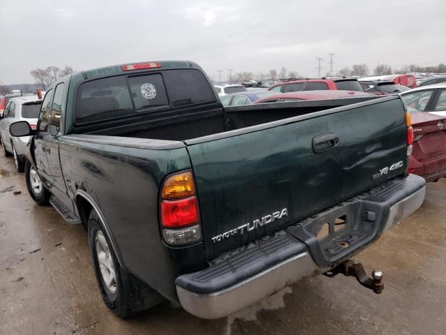 5TBBT44162S253018 - 2002 TOYOTA TUNDRA ACCESS CAB GREEN photo 2