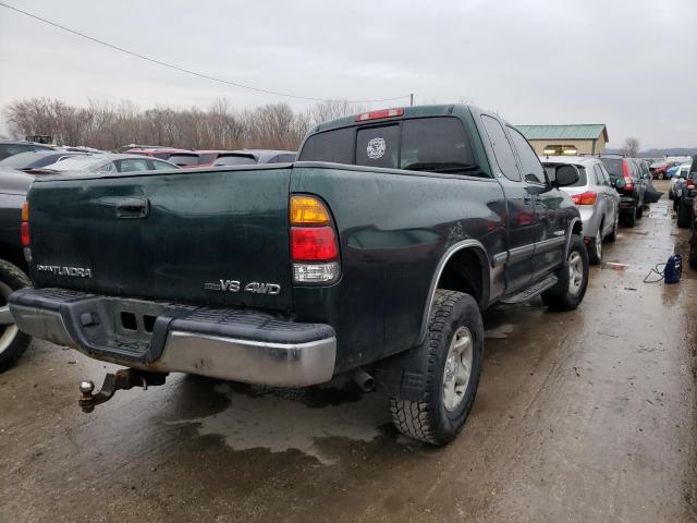 5TBBT44162S253018 - 2002 TOYOTA TUNDRA ACCESS CAB GREEN photo 3