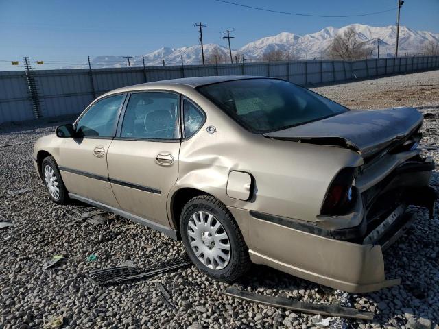 2G1WF52E959281624 - 2005 CHEVROLET IMPALA TAN photo 2