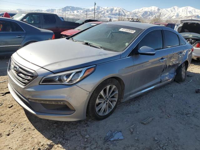 5NPE34AF8FH239251 - 2015 HYUNDAI SONATA SPORT GRAY photo 1