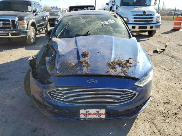 3FA6P0RU5JR269632 - 2018 FORD FUSION TITANIUM/PLATINUM HEV BLUE photo 5