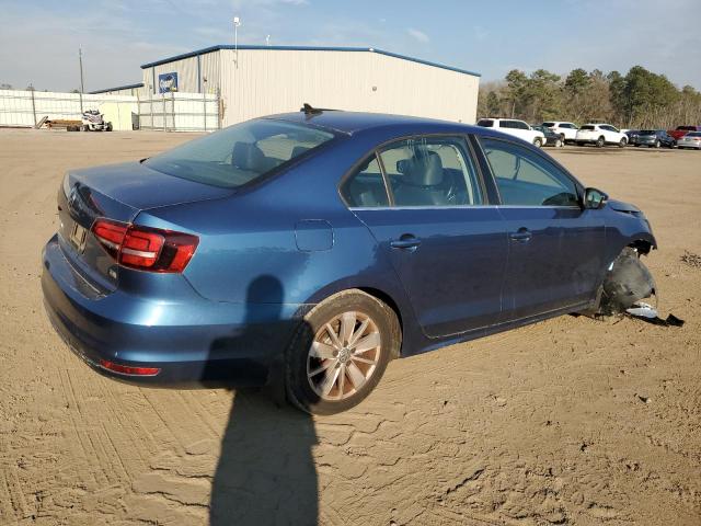 3VWD67AJ5GM382790 - 2016 VOLKSWAGEN JETTA SE BLUE photo 3