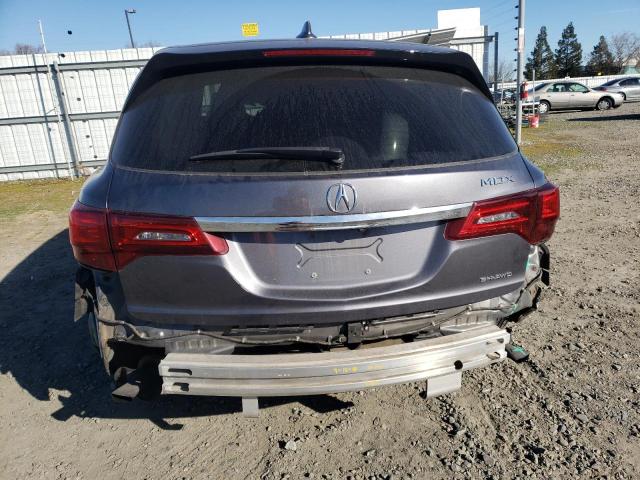 5J8YD4H55JL014962 - 2018 ACURA MDX TECHNOLOGY GRAY photo 6
