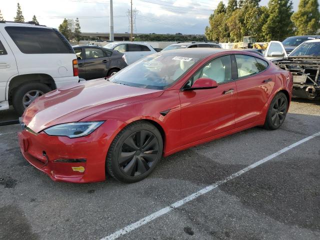 5YJSA1E54NF473649 - 2022 TESLA MODEL S Կարմիր լուսանկար 1