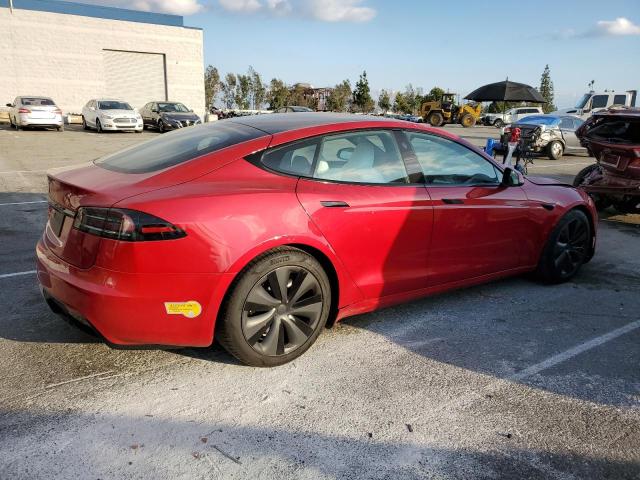 5YJSA1E54NF473649 - 2022 TESLA MODEL S Կարմիր լուսանկար 3