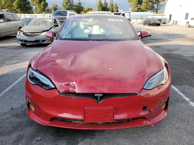 5YJSA1E54NF473649 - 2022 TESLA MODEL S Կարմիր լուսանկար 5