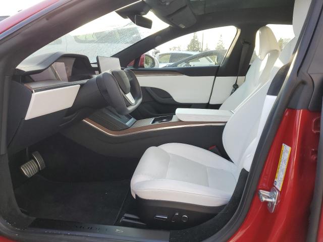 5YJSA1E54NF473649 - 2022 TESLA MODEL S Կարմիր լուսանկար 7