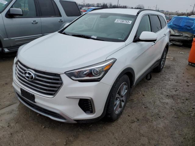 KM8SMDHF1HU201287 - 2017 HYUNDAI SANTA FE SE WHITE photo 1