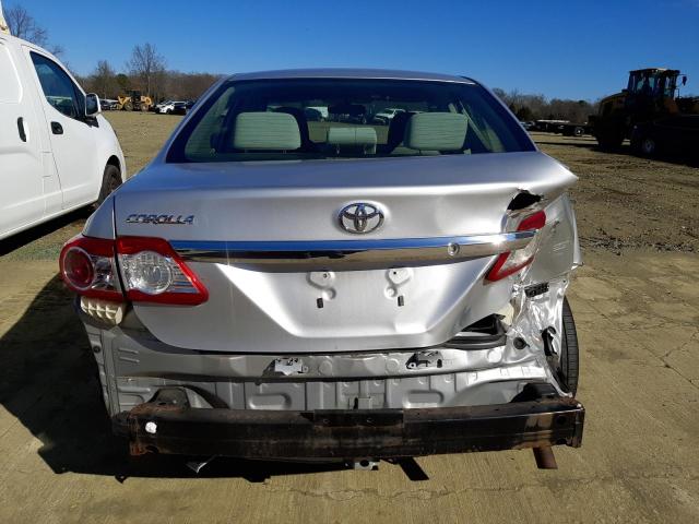 JTDBU4EE8B9150171 - 2011 TOYOTA COROLLA BASE SILVER photo 6