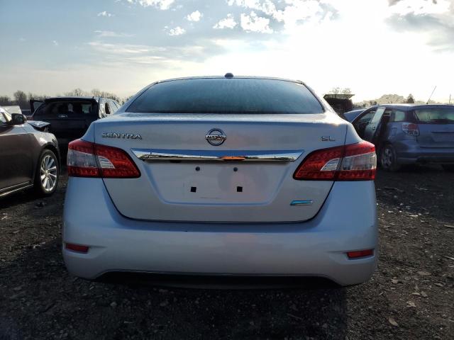 3N1AB7AP3DL733383 - 2013 NISSAN SENTRA S SILVER photo 6