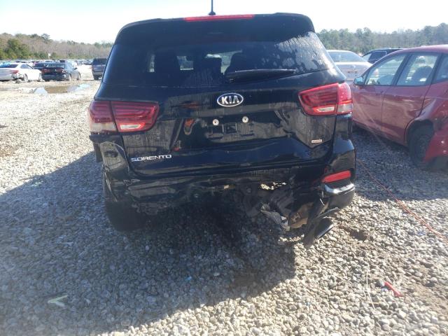 5XYPG4A36KG586999 - 2019 KIA SORENTO L BLACK photo 6