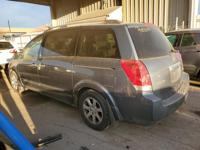 5N1BV28U38N104876 - 2008 NISSAN QUEST S BLUE photo 2