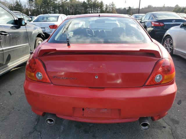 KMHHM65DX3U073360 - 2003 HYUNDAI TIBURON RED photo 6