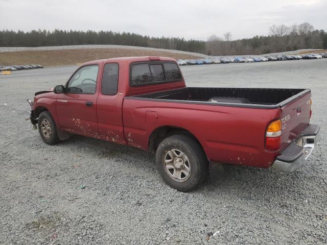 5TEVL52N52Z109480 - 2002 TOYOTA TACOMA XTRACAB RED photo 2