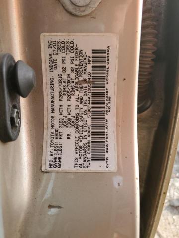 5TDBT44A71S053416 - 2001 TOYOTA SEQUOIA SR5 GOLD photo 13