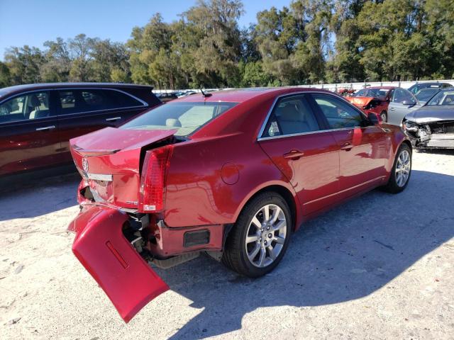 1G6DP57V180110016 - 2008 CADILLAC C/T CTS HI FEATURE V6 RED photo 3