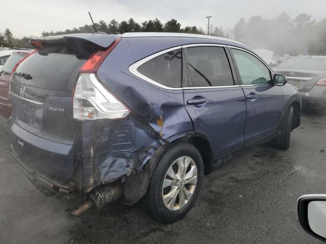 5J6RM4H76CL019752 - 2012 HONDA CR-V EXL BLUE photo 3