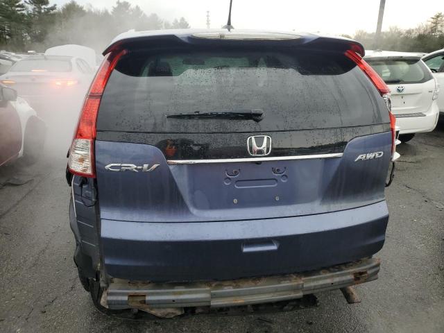 5J6RM4H76CL019752 - 2012 HONDA CR-V EXL BLUE photo 6