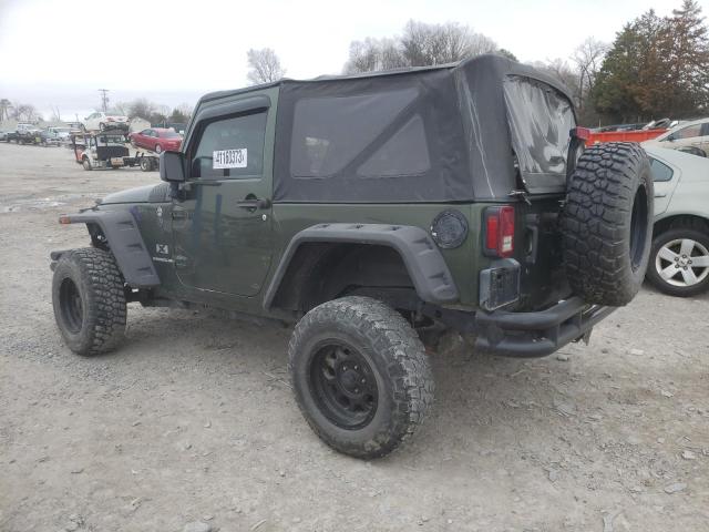 1J4FA24148L651125 - 2008 JEEP WRANGLER X GREEN photo 2