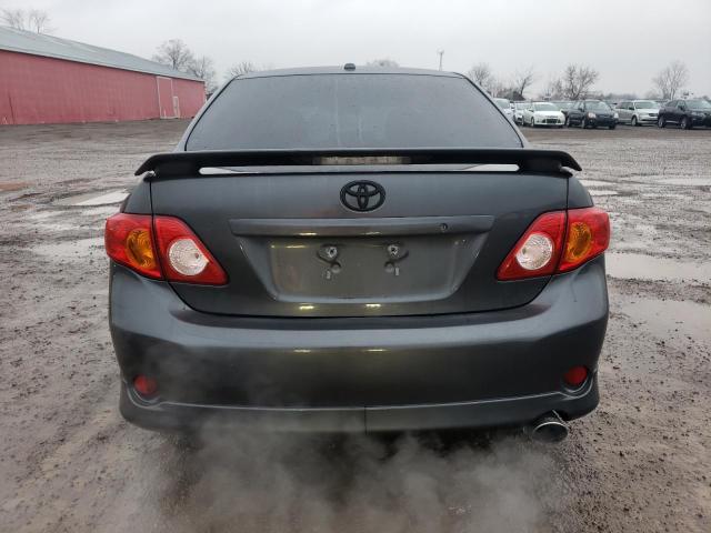 2T1BE40E39C020369 - 2009 TOYOTA COROLLA XRS GRAY photo 6