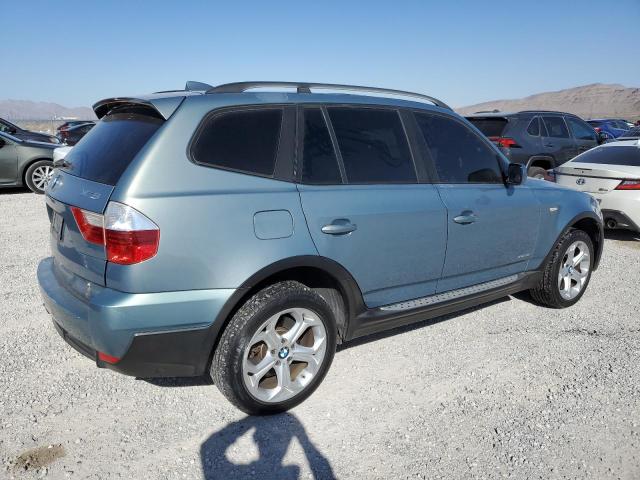 WBXPC93419WJ26535 - 2009 BMW X3 XDRIVE30I BLUE photo 3