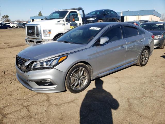 5NPE34AB9FH072217 - 2015 HYUNDAI SONATA SPORT SILVER photo 1