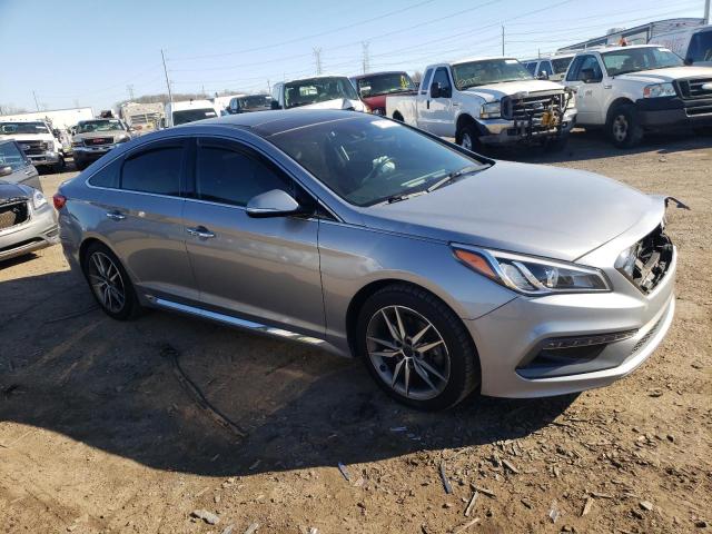 5NPE34AB9FH072217 - 2015 HYUNDAI SONATA SPORT SILVER photo 4