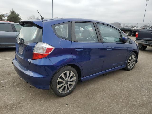 JHMGE8H54CC004004 - 2012 HONDA FIT SPORT BLUE photo 3