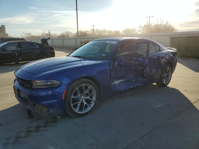 2C3CDXBG1MH565545 - 2021 DODGE CHARGER SXT BLUE photo 1