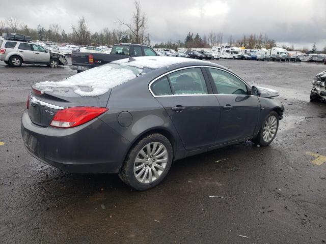 W04GR5EC9B1000333 - 2011 BUICK REGAL CXL CHARCOAL photo 3