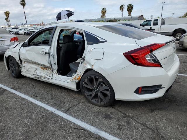 2HGFC2F8XMH513687 - 2021 HONDA CIVIC SPOR WHITE photo 2