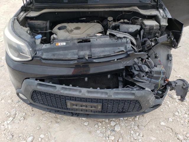 KNDJN2A21F7234570 - 2015 KIA SOUL BLACK photo 12