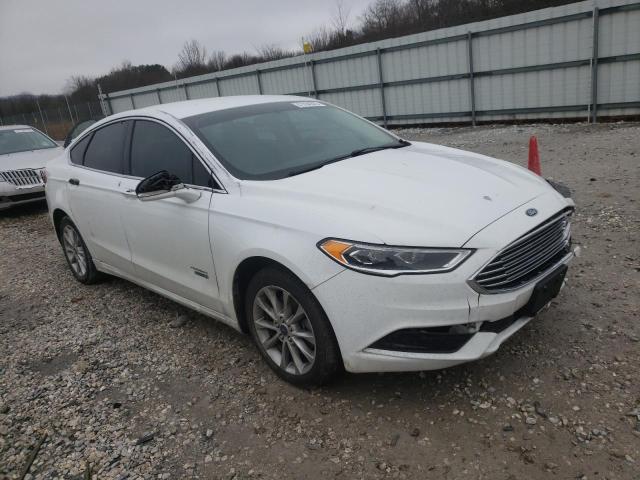 3FA6P0PU8JR111076 - 2018 FORD FUSION SE PHEV WHITE photo 4