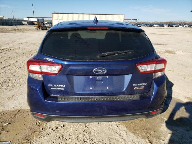 4S3GTAM63J3707278 - 2018 SUBARU IMPREZA SPORT BLUE photo 6